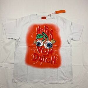 Von Dutch No Pits Cherry Eyeball Graphic T-Shirt White Red XXL New